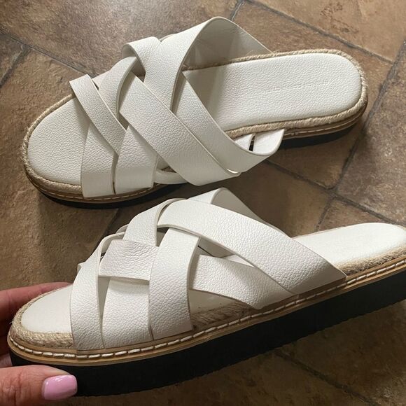 French Connection White Sandals - Picture 1 of 5
